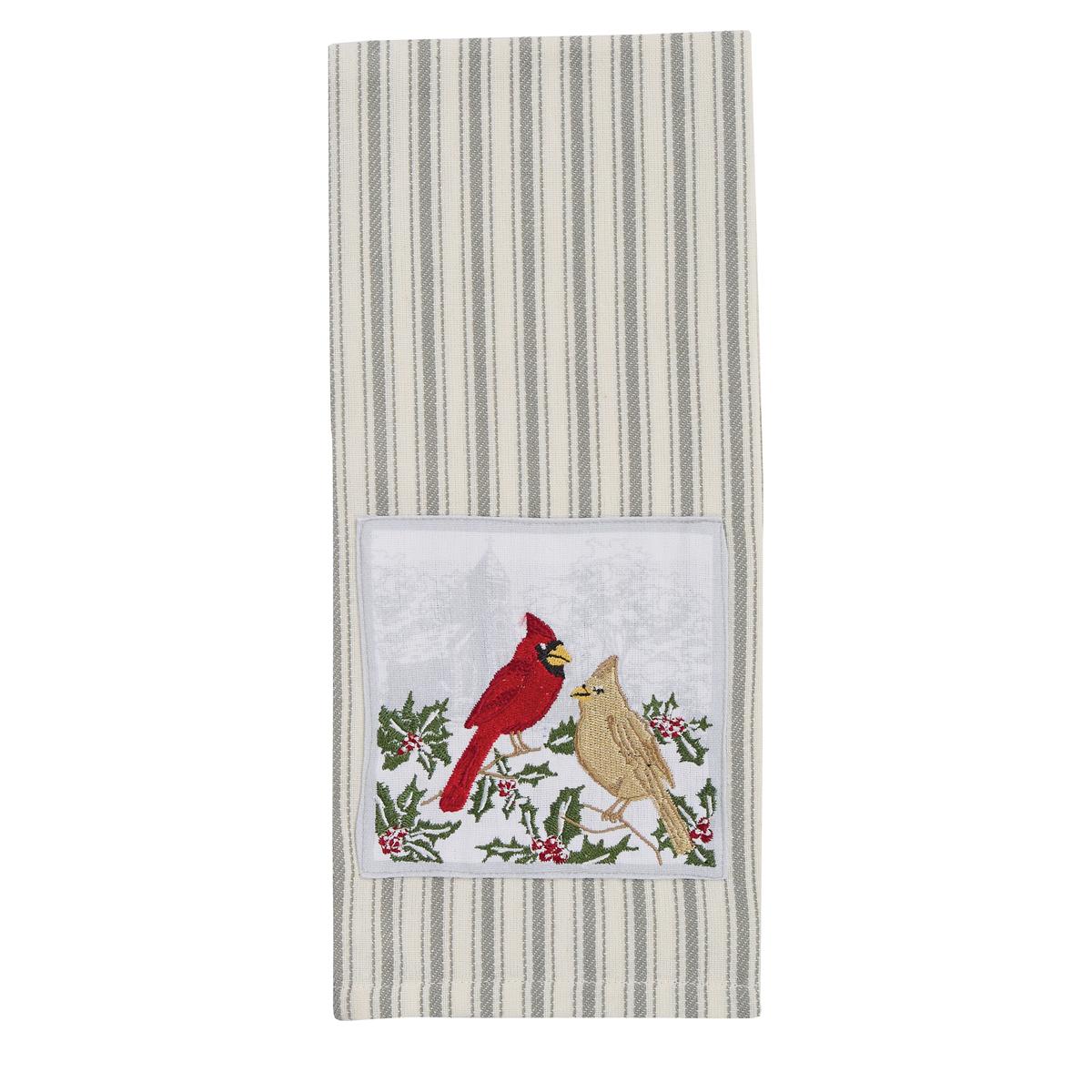 Cardinals And Church Dishtowel - Set of 6 Park Designs