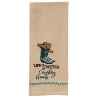 Better In Cowboy Boots Dishtowels - Set of 6 Park Designs - The Fox Decor