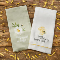 Honey Bee Decorative Dishtowel - Set of 6 Park Designs - The Fox Decor