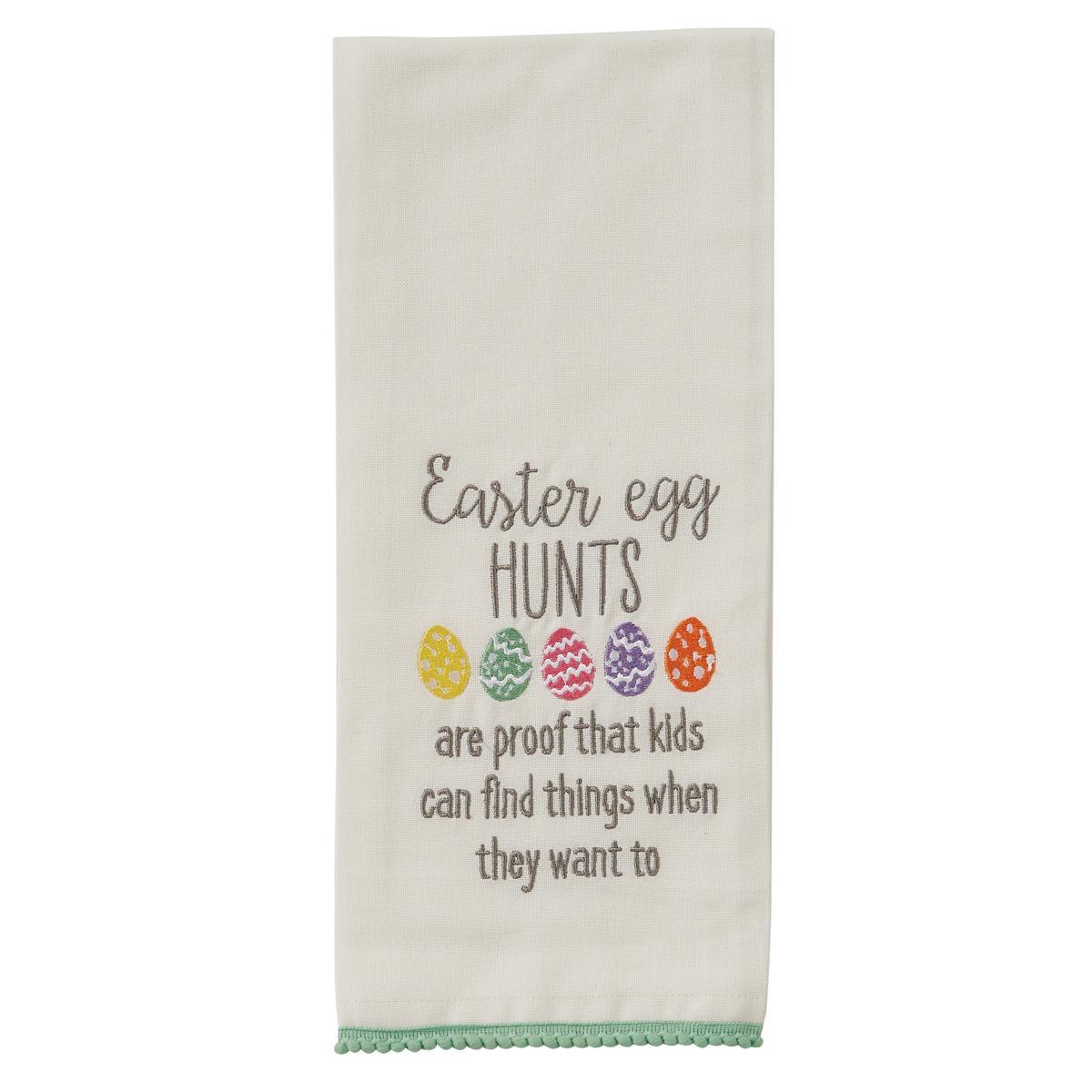 Easter Egg Hunts Embroidered Dishtowel - Set of 6 Park Designs - The Fox Decor