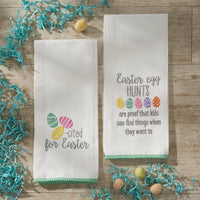 Easter Egg Hunts Embroidered Dishtowel - Set of 6 Park Designs - The Fox Decor