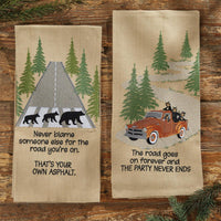 Your Own Asphalt Dishtowel - Set of 6 Park Designs - The Fox Decor