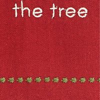 Dear Santa Leave Card Sentiment Dishtowel - Set of 2 Park Designs - The Fox Decor