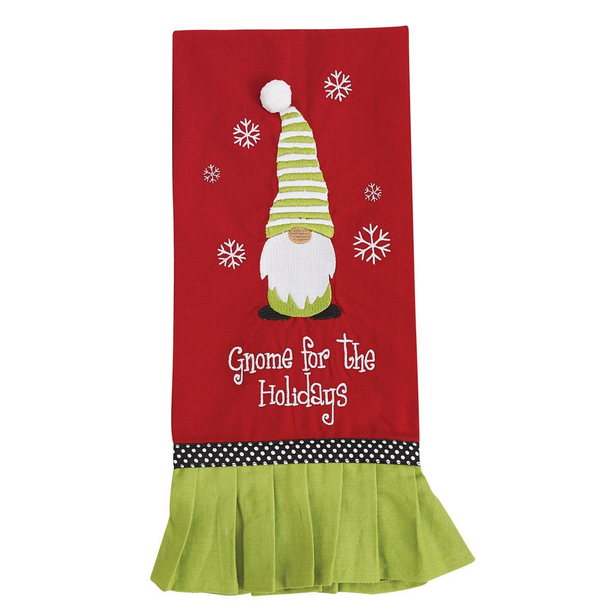 Gnome For The Holidays Decorative Dishtowel - Set of 2 Park Designs - The Fox Decor