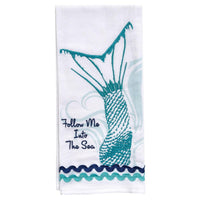 Into The Sea Decorative Dishtowel - Set of 2 Park Designs - The Fox Decor