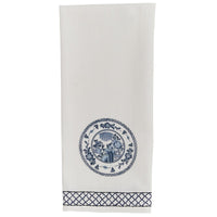 Chinois Printed/Embroidered Plate Dishtowels - set of 2 Park Designs - The Fox Decor