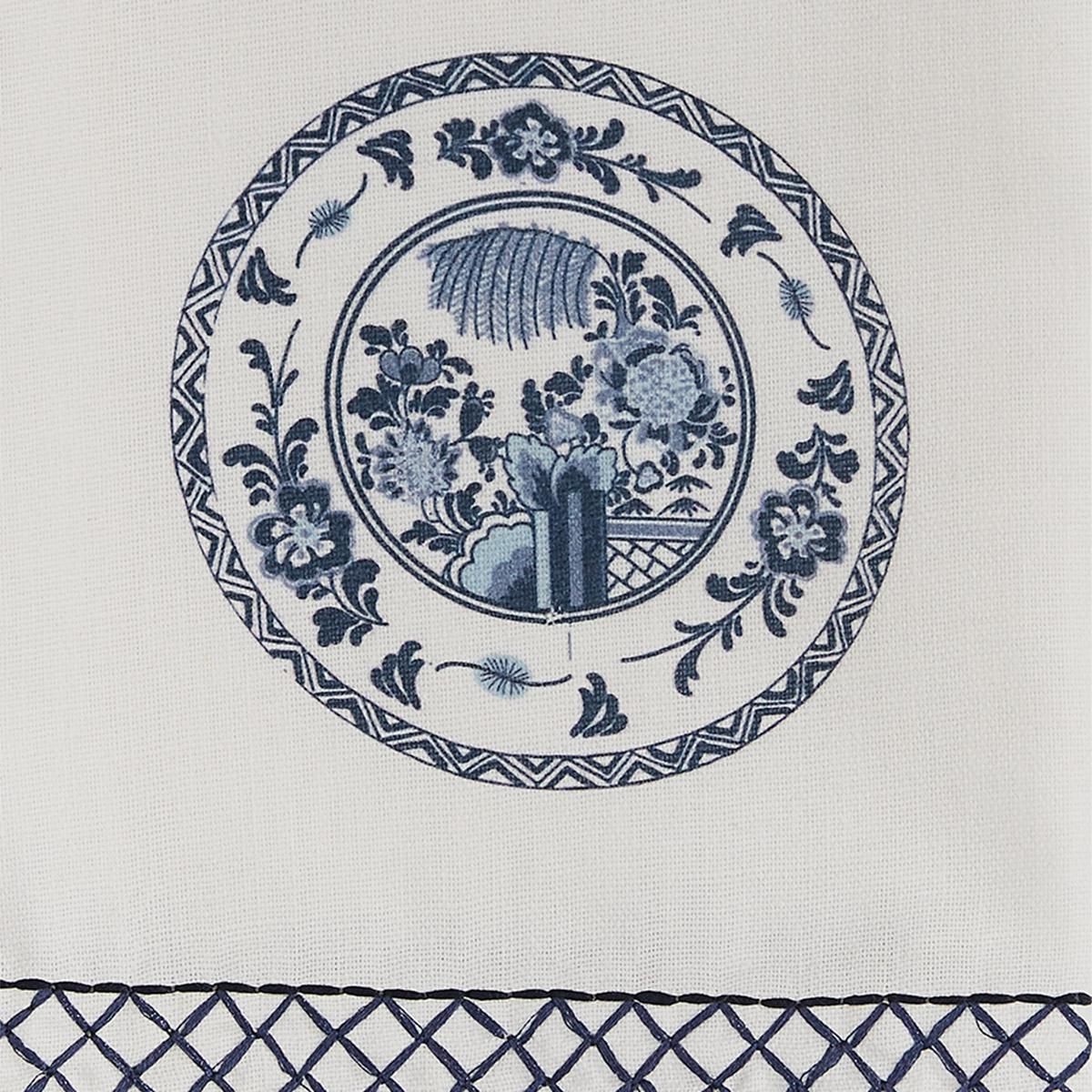 Chinois Printed/Embroidered Plate Dishtowels - set of 2 Park Designs - The Fox Decor