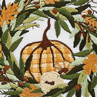 Wreath With Pumpkin Printed Dishtowel - Park Designs - The Fox Decor