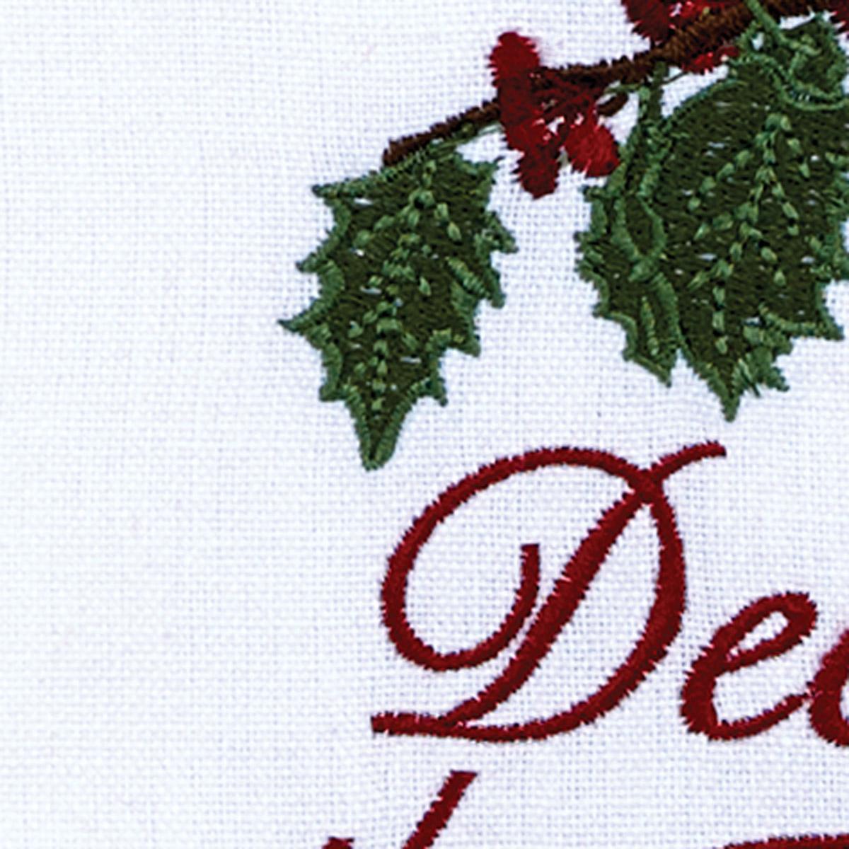 Deck The Halls Embroidered Dishtowel - Set of 12 Park Designs