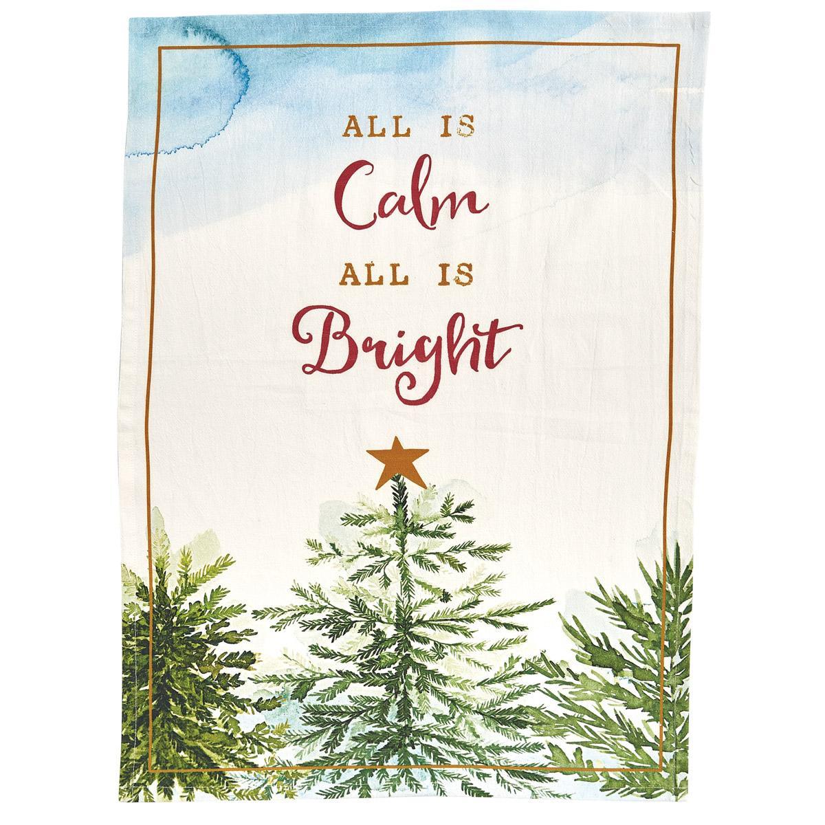 Calm And Bright Dishtowel - Set of 2 Park Designs - The Fox Decor