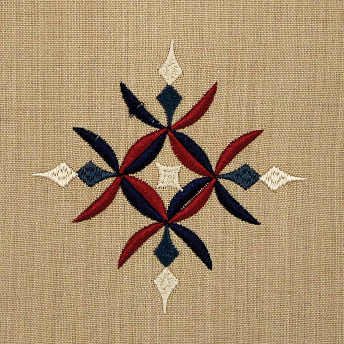 Embroideredroidered Medallion Dishtowel - Park Designs - The Fox Decor