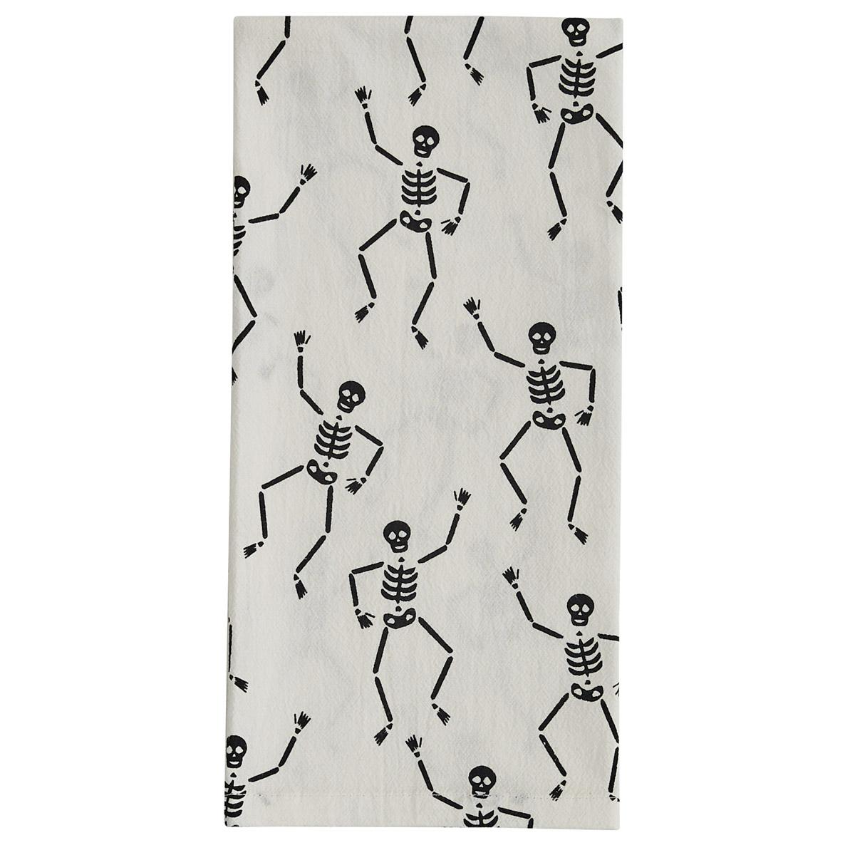 Skeletons Flour Sack Printed Dishtowel - The Fox Decor