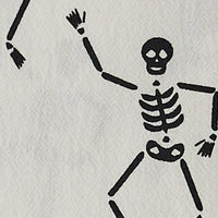 Skeletons Flour Sack Printed Dishtowel - The Fox Decor