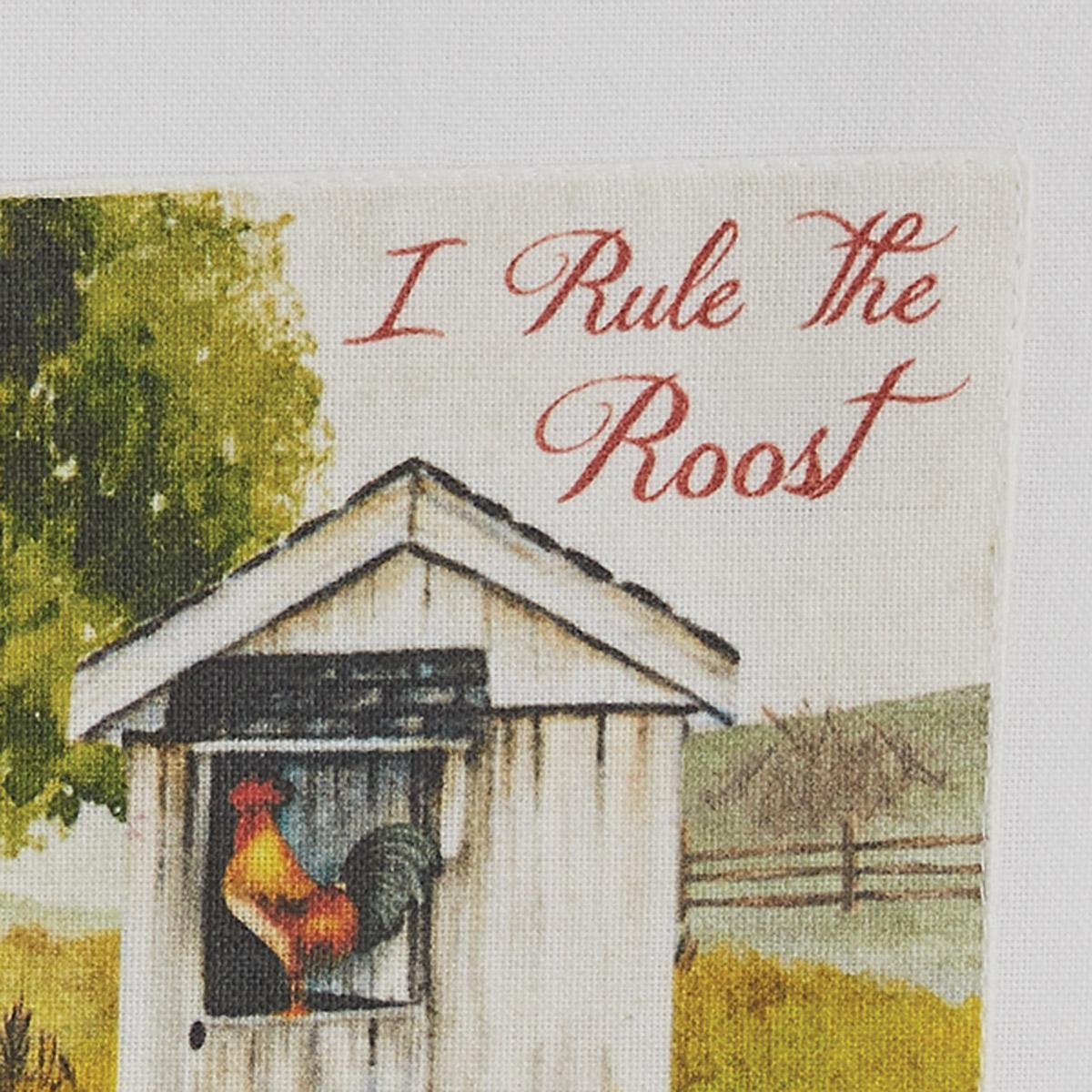 I Rule The Roost Printed Dishtowel - Set of 2 Park Designs - The Fox Decor