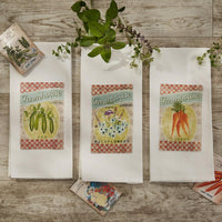 Farmhouse Seed Co. Carrots Dishtowel - Set of 2 Park Designs - The Fox Decor