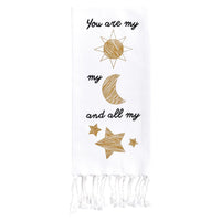 Sun Moon Stars Decorative Dishtowel - The Fox Decor