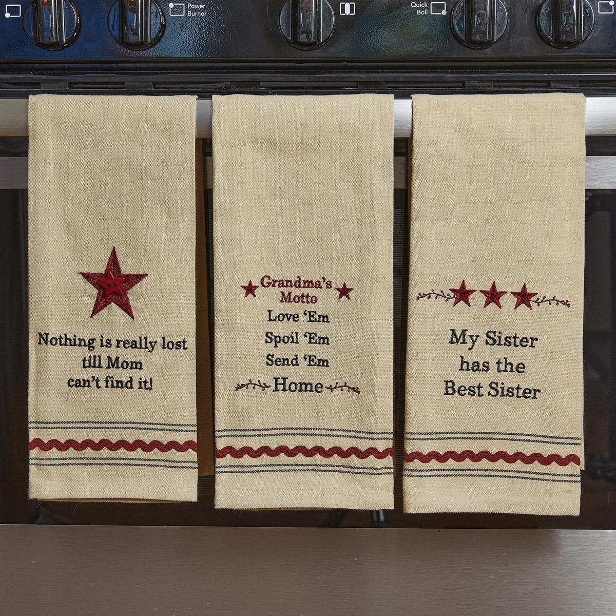 Nothing Till Mom Dishtowel - The Fox Decor