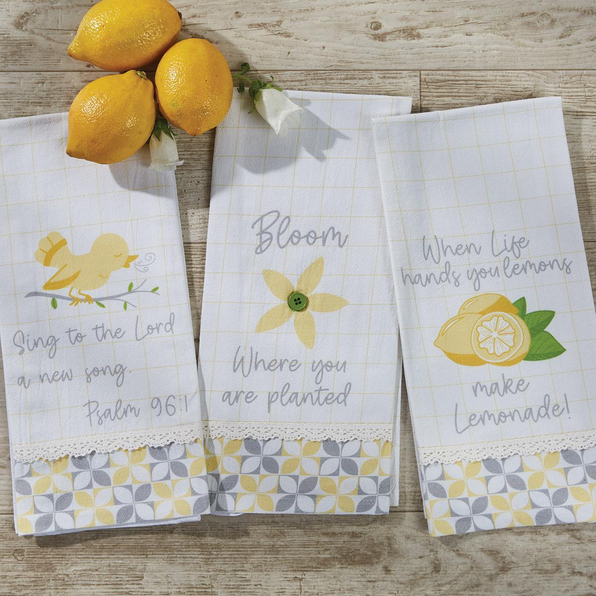 Bloom Flour Sack Dishtowels - Set of 2 Park Designs - The Fox Decor