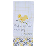 Sing To The Lord Flour Sack Dishtowel - The Fox Decor