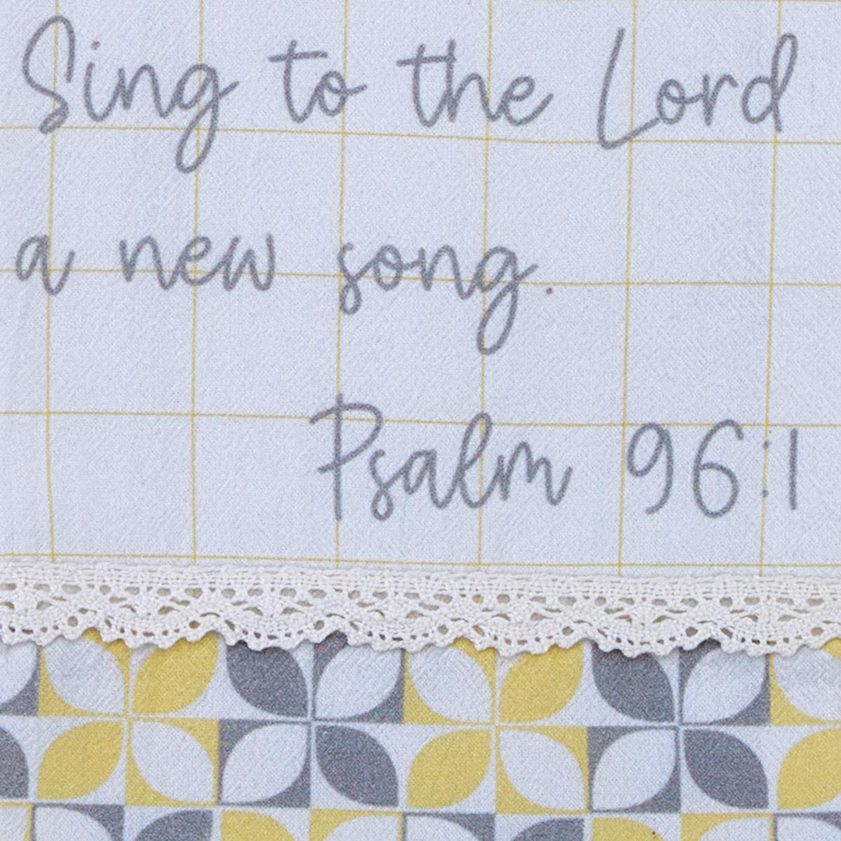 Sing To The Lord Flour Sack Dishtowel - The Fox Decor