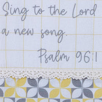 Sing To The Lord Flour Sack Dishtowel - The Fox Decor