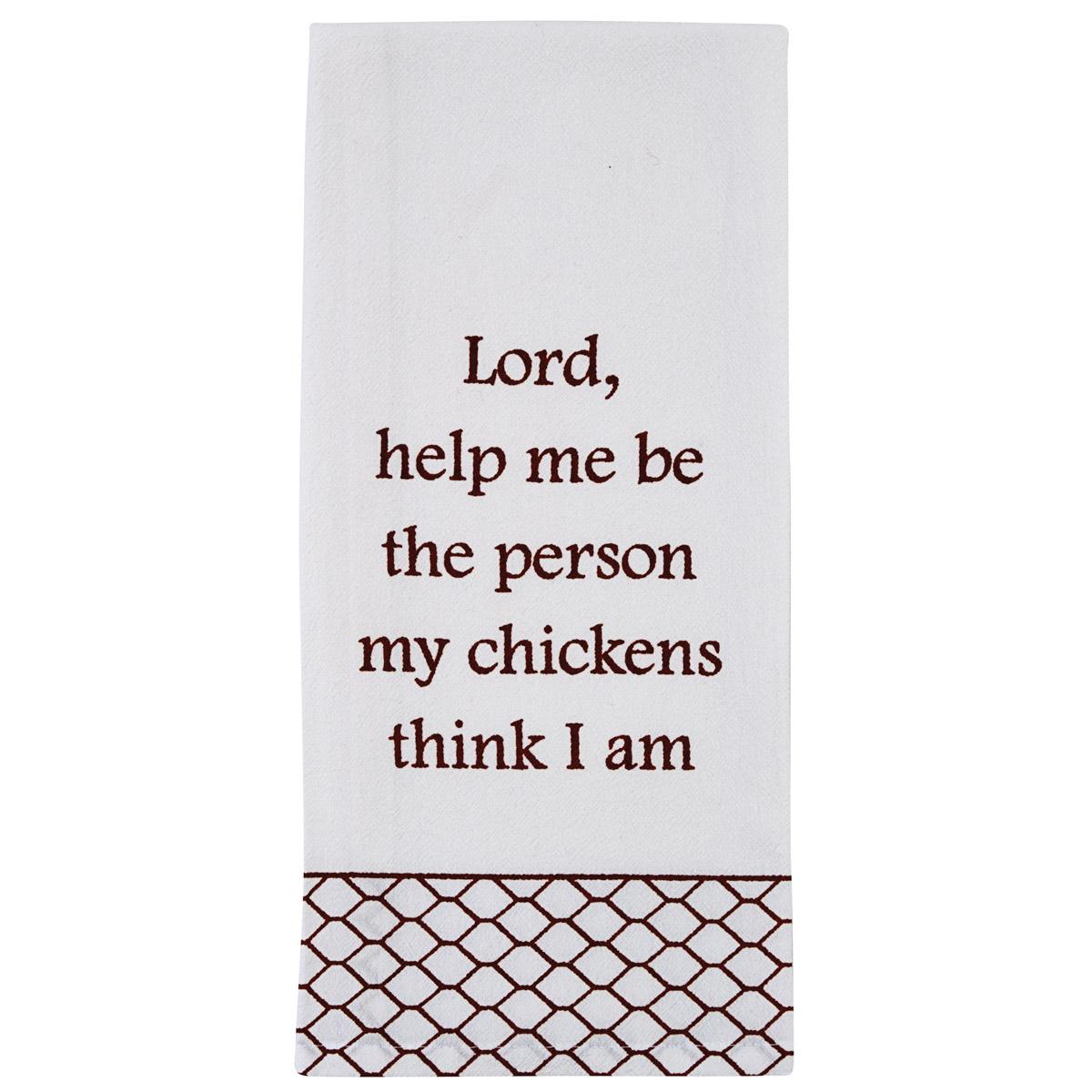 Lord, Help Me Flour Sack Printed Dishtowel - The Fox Decor