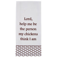 Lord, Help Me Flour Sack Printed Dishtowel - The Fox Decor