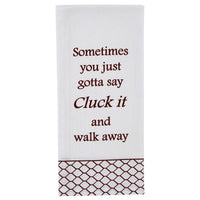 Sometimes You Just Say Flour Sack Printed Dishtowel - The Fox Decor