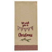 Wish You A Merry Dishtowel - Set of 2 Park Designs - The Fox Decor