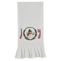 Farmhouse Joy Printed Embroidered Flour Sack Dishtowel - Set of 2 Park Designs - The Fox Decor