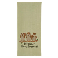 What Birdseed Embroidered Dishtowel - The Fox Decor