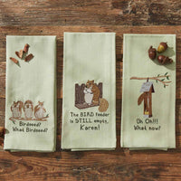 What Birdseed Embroidered Dishtowel - The Fox Decor