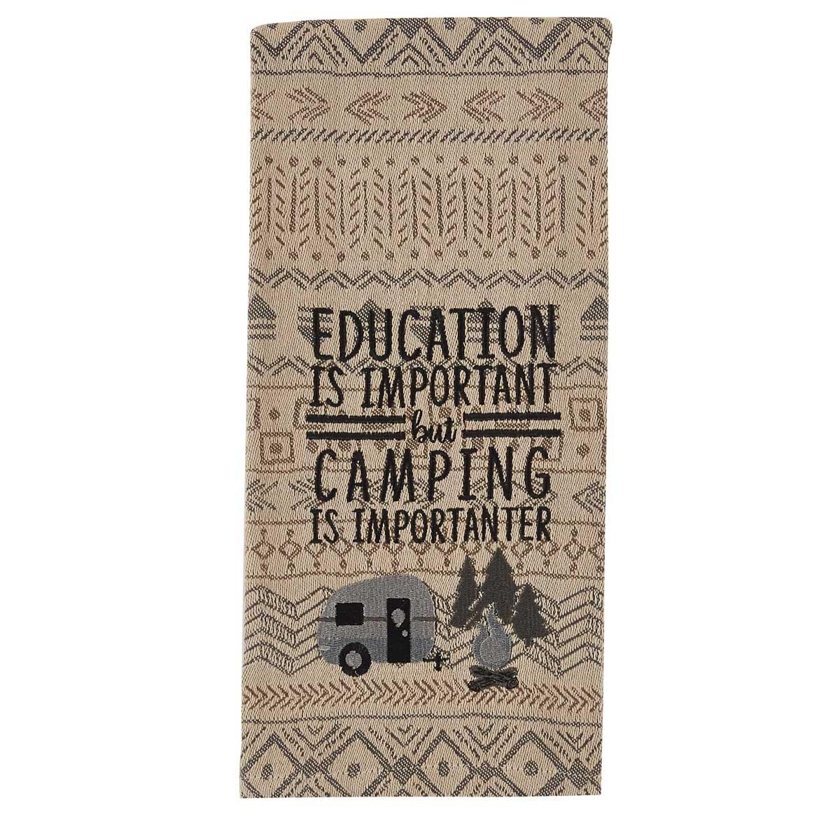 Education Is Important Embroidered Dishtowel - Park Designs