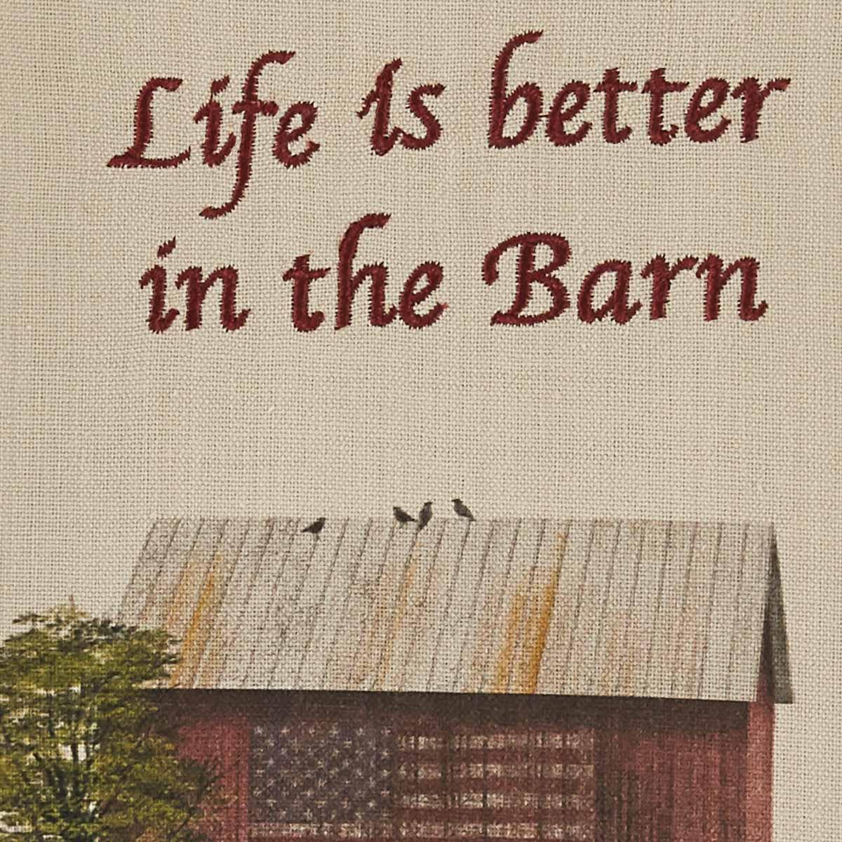 Life In Barn Dishtowel - Set of 2 Park Designs - The Fox Decor