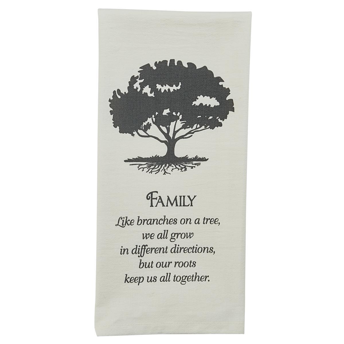 Family Tree Printed Dishtowel - Set of 3 Park Designs - The Fox Decor