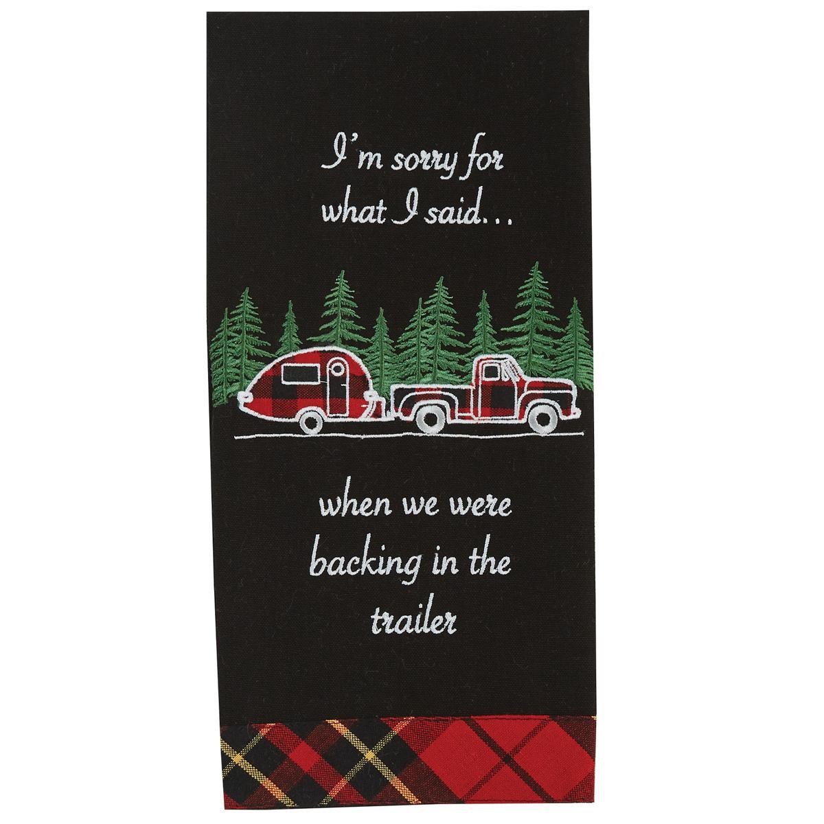 I'M Sorry Appliqued Dishtowel - Set of 2 Park Designs - The Fox Decor