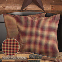 Patriotic Patch Euro Sham Fabric 26x26 VHC Brands