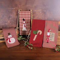 Ticking Candycane Towel  Set of 2 ET220025