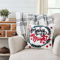 Thumbnail for Black Plaid Merry & Bright Pillow 18x18