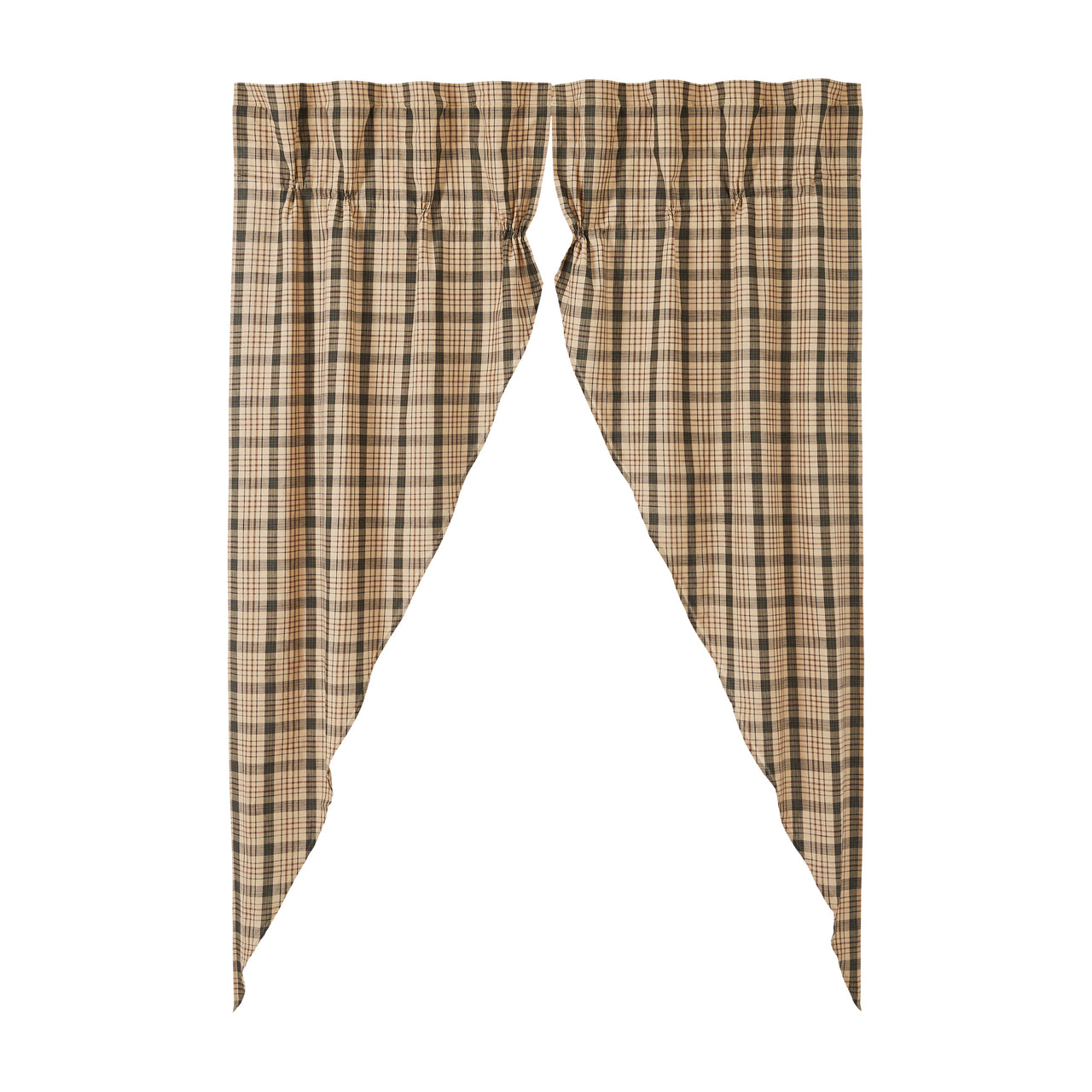 Cider Mill Plaid Prairie Long Panel Set of 2 84x36x18 - The Fox Decor