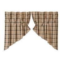 Thumbnail for Cider Mill Plaid Prairie Swag Set of 2 36x36x18 - The Fox Decor