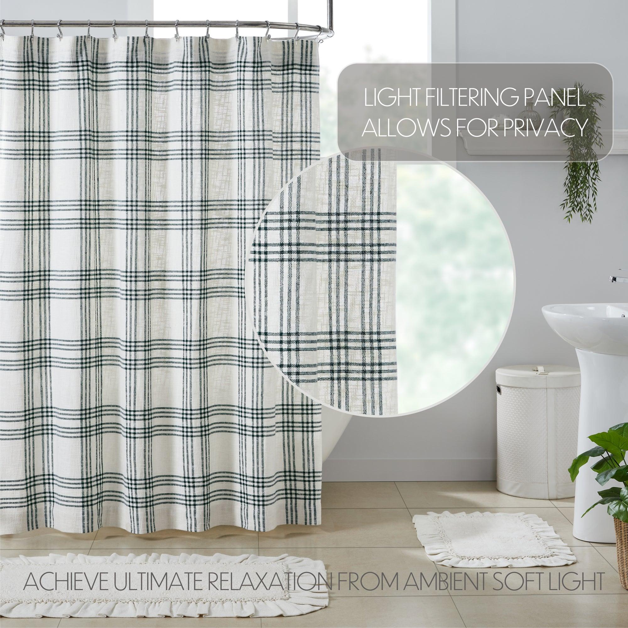 Pine Grove Plaid Shower Curtain 72x72 VHC Brands - The Fox Decor