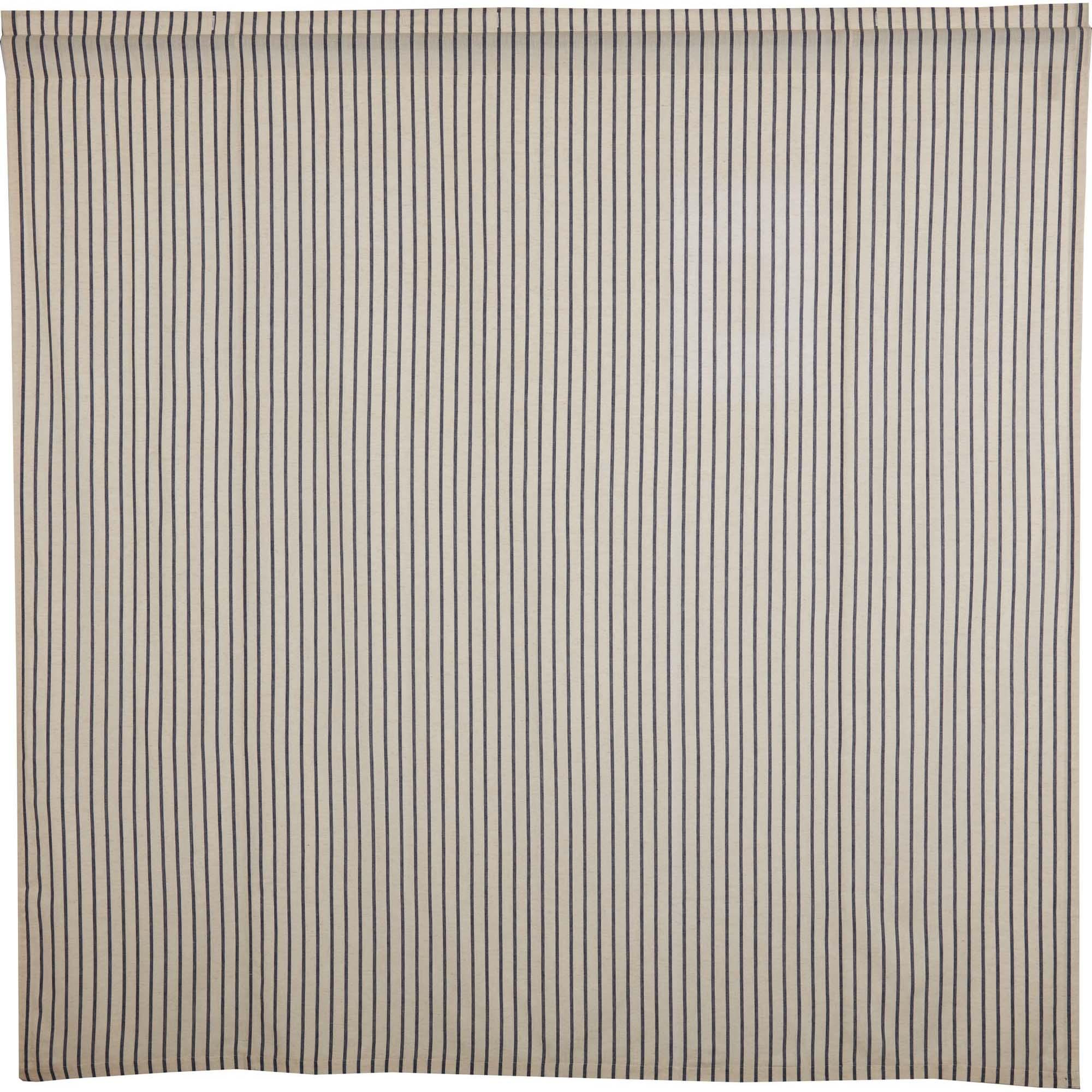 Kaila Ticking Stripe Shower Curtain 72x72 - The Fox Decor