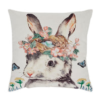 Garden Bunny Pillow 18x18 - The Fox Decor