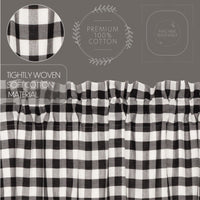 Annie Buffalo Black Check Panel Curtain 96