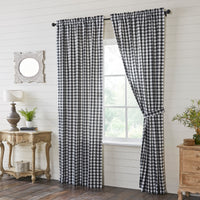Annie Buffalo Black Check Panel Curtain 96