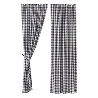 Annie Buffalo Black Check Panel Curtain 96