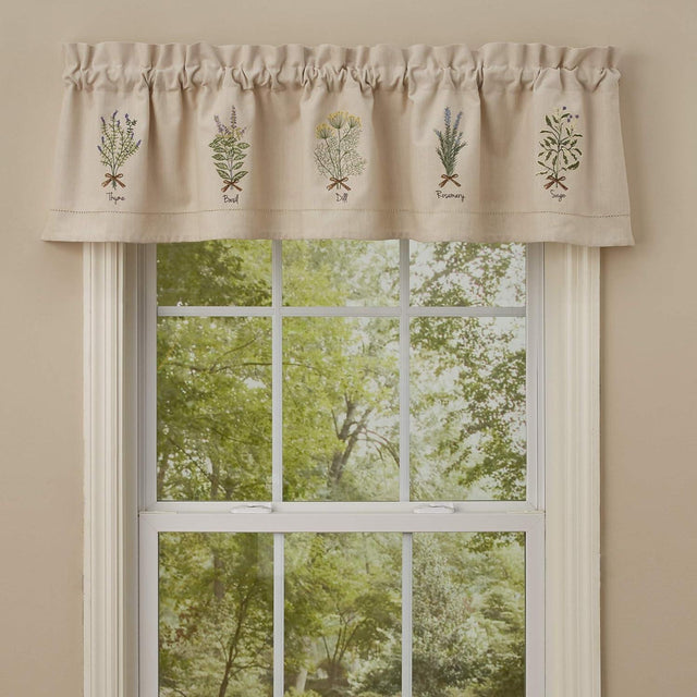Herb Embroidered Lined Valance Park Designs - The Fox Decor