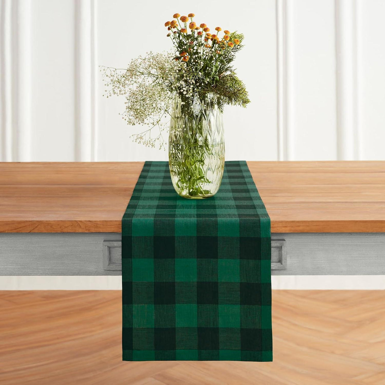 Wicklow Check Table Runners - Forest Backed Park Designs - The Fox Decor