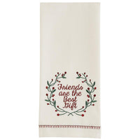 Williamsburg Friends Are Best Embroidered Dishtowel - The Fox Decor